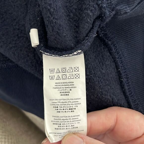 Michael KORS Midnight Blue 1/4 Sweatshirt Logo in White on Arm Unisex - Picture 7 of 7